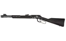 Rossi Rio Bravo .22 LR Lever Action Rifle, 18" Barrel, Black Synthetic with Rattle Snake Engraving, 15 Rounds