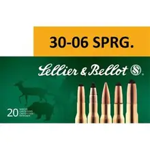Sellier & Bellot .30-06 Springfield 150GR Soft Point Cutting Edge Ammunition, 20 Rounds - SB3006C