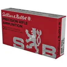 Sellier & Bellot .308 Winchester 168 Gr HPBT Ammo, 20 Rounds - SB308G