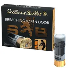Sellier & Bellot Breaching 12 Gauge 2.75" 1/2 oz Ammo, 10 Rounds/Box - SB12BR