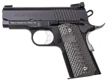 Magnum Research Desert Eagle 1911 Undercover .45 ACP 3-Inch Barrel Semi-Automatic Pistol with 6+1 Capacity and Black Aluminum Frame