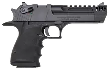 Magnum Research Desert Eagle L5, .357 MAG, 5" Barrel, 9+1 Rounds, Black Hardcoat Anodized Aluminum Frame with Muzzle Brake and Hogue Wraparound Rubber Grip