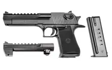 Magnum Research Desert Eagle Mark XIX Combo, .50 AE/.44 Mag, 6" Barrel, 7/8 Rounds, Black Oxide Finish, Steel Frame Pistol
