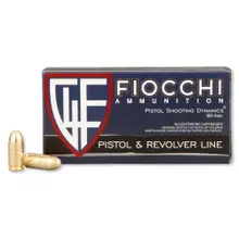 Fiocchi Training Dynamics .380 Auto/ACP 95gr FMJ Ammunition, 50 Rounds - 380AP