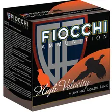 Fiocchi 12 Gauge High Velocity Field Dynamics Ammo, 2.75", 1-1/4 oz #4 Lead Shot, 1330 FPS, 25 BX/10 CS