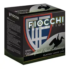Fiocchi Flyway Waterfowl 12 Gauge 3" #1 1-1/8oz Steel Shot Ammunition - 25 Rounds per Box