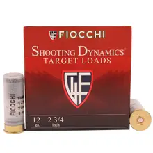 Fiocchi 12 Gauge Steel Target Ammunition, 2.75", #7 Shot, 1 oz, 25 Rounds per Box