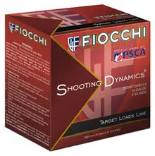 Fiocchi 12 Gauge 2-3/4" 1oz #8 Lead Shotshell Ammunition, 25 Rounds - Exacta Heavy Shooting Dynamics