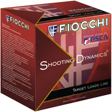 Fiocchi Shooting Dynamics 12 Gauge 2-3/4" #8 Shot, 1-1/8oz Lead Ammunition, 1165FPS - 25 Rounds