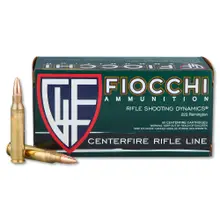Fiocchi Shooting Dynamics .223 Rem 62 Gr FMJBT Boat-Tail Ammo, 50 Rounds Per Box