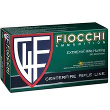 Fiocchi .243 Win 100 Grain Pointed Soft Point Rifle Ammunition, 20 Rounds Box