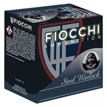 Fiocchi Shooting Dynamics Warlock Steel 12 Gauge 3" BB 1-1/5 oz Ammo, 25 Rounds Per Box