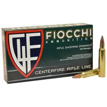 Fiocchi .223 Remington 55 Grain Pointed Soft Point Ammo, 50 Rounds - Field Dynamics #223B50