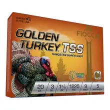 Fiocchi Golden Turkey TSS 20 Gauge 3" 1-3/8 oz #9 Tungsten Shotshell 5rd/Box