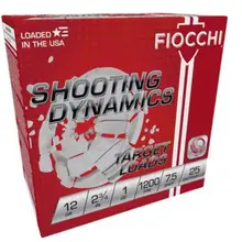 Fiocchi Shooting Dynamics 12 Gauge 2-3/4" 1oz #7.5 Lead Shot Ammo