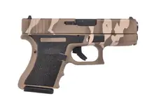 Glock G29 Gen 4 10mm Tan Tiger Stripe Stippled Frame with 3.77" Fixed GS