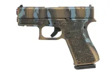 Glock G43X MOS 9MM 3.39" Barrel Urban Blue Tiger 10-Rounds