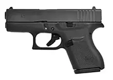 Glock 43 Rebuilt 9mm Luger 6-Shot with Black NDLC Steel Slide and Polymer Frame & Grip