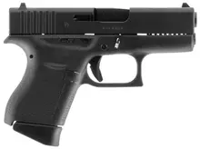 Glock G43 Sub-Compact 9mm Luger Matte Black Pistol with 3.41in Barrel and 6+1 Rounds Capacity