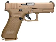 Glock 19X Crossover Rebuilt 9mm Luger, 4.02" Barrel, Night Sights, Coyote Tan, 17-Round, Interchangeable Backstrap Grip