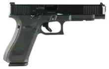 Glock 34 Gen5 MOS 9mm Luger Semi-Automatic Pistol with 5.31" Barrel, Front Serrations, and 17+1 Round Capacity
