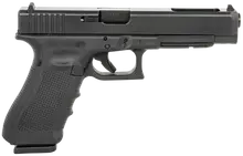 Glock G34 Gen4 9MM 5.31" Barrel 17+1 Rounds, Black Frame & Slide, Adjustable Sights, Safe Action Trigger Pistol