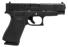 Glock G48 Compact 9MM Luger, 4.17" Black Barrel, Semi-Automatic, 10+1 Rounds, Black Polymer Frame with Beavertail Grip, Fixed Sights, USA Made