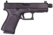 Glock G19 Gen5 9mm 4" Black Pistol with Threaded Barrel and 15-Round Capacity