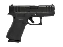 Glock G43X Sub-Compact 9mm Luger Pistol, 3.41" Barrel, 10+1 Rounds, Black, with 2 Magazines