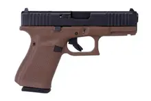 Glock 19 Gen 5 9mm, Flat Dark Earth, 4.02" Barrel, 15-Rounds Semi-Auto Pistol