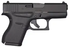 Glock 43X MOS Rebuilt 9mm Subcompact Handgun with 3.41" Barrel and 10-Round Magazines, Black