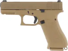 Glock 19X G5 9mm Luger 4.02" Barrel 17+1 Rounds with Night Sights - Coyote Tan Compact Pistol (US Made)