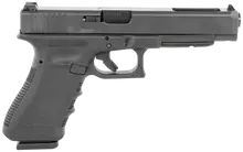 Glock 34 Gen 5 MOS Rebuilt 9mm Luger with 5.31" Barrel, 17+1 Capacity, Black NDLC Steel Slide, and Interchangeable Backstrap Grip