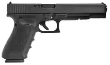 Glock 40 Gen 4 MOS 10mm Auto 6.02" Barrel Black Pistol with Adjustable Sights and 10-Round Magazines