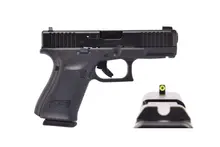 Glock 19 Gen 5 9MM 4.02" 10-Round Pistol with Ameriglo Agent Night Sights - Black