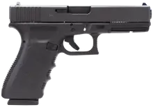 Glock 21SF Gen 3 Semi-Automatic Pistol, .45 ACP, 4.61" Barrel, 10+1 Rounds, Black, CA Compliant, Short Frame with Rail, Fixed Sights