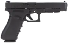 Glock G34 Gen3 9mm Luger Semi-Automatic Pistol with 5.31" Barrel, 10+1 Rounds, Adjustable Sights, Black Frame & Slide, CA Compliant