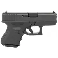 Glock 27 Gen3 Sub-Compact 40 S&W 3.43in 9+1 Rounds Pistol with Black Frame & Slide, Textured Polymer Grip