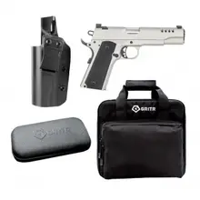 AUTO ORDNANCE Auto Ordnance 1911-A1 .45 ACP 7rd Semi-Automatic Pistol with Gritr 1911 IWB Right Hand Holster, Gritr Multi-Caliber Cleaning Kit and Gritr Soft Pistol Case