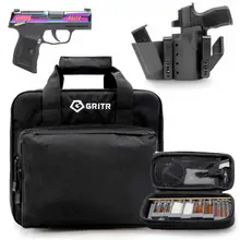 SIG SAUER P365 RAINBOW 380 ACP 3.1IN 2X 10RD MAGS SEMI-AUTO PISTOL WITH GRITR IWB EDC LEFT HAND GUN HOLSTER, GRITR MULTI-CALIBER CLEANING KIT AND GRITR SOFT PISTOL CASE