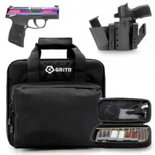 SIG SAUER P365 Rainbow 380 ACP 3.1in 2x 10rd Mags Semi-Auto Pistol with GRITR IWB EDC Right Hand Gun Holster, Gritr Multi-Caliber Cleaning Kit and Gritr Soft Pistol Case