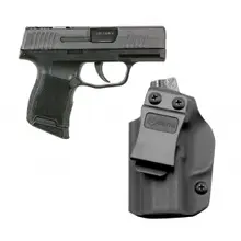 SIG SAUER Sig Sauer P365 SAS 9mm Luger 3.10" Pistol and GRITR IWB Left Hand Holster (SIGS-365-9-SAS+GRIT-IWB-SIG-P365-L)