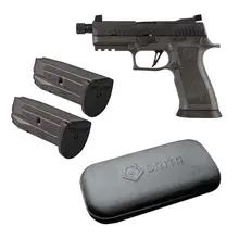 SIG SAUER P320 XCARRY LEGION 9MM 4.6IN THREADED 3X10RD PISTOL WITH (2) SIG SAUER P250/P320 COMPACT 9MM 10RD BLUED MAGAZINES AND GRITR MULTI-CALIBER UNIVERSAL GUN CLEANING KIT