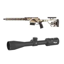 SIG SAUER CROSS .308 WIN 16IN 5RD FIRST LITE CIPHER BOLT-ACTION RIFLE AND SIG SAUER WHISKEY3 4-12X50 SCOPE