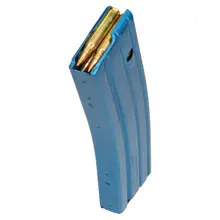 DuraMag AR-15 Blue Aluminum Magazine, 20 Rounds, Fits .223 Cal/5.56/300BLK - 2023005175CPD