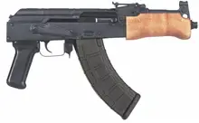 Century Arms Mini Draco Semi-Automatic Pistol, 7.62x39mm, 7.75" Barrel, Black, 30+1 Rounds, HG2137-N