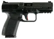 Canik TP9SF Elite-S 9mm Luger 4.19in Black Pistol with Interchangeable Backstrap Grip - 15+1 Rounds