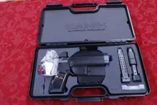 Canik TP9SFX 9mm 5.2" Barrel with Vortex Viper Red Dot, Black Polymer Grip, Tungsten Grey, 20+1 Rounds