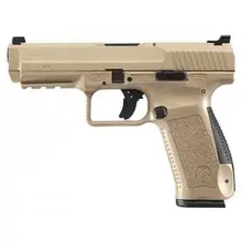 Canik TP9SF Special Forces 9mm Luger Semi-Auto Pistol, 4.46" Barrel, 10-Round, Flat Dark Earth with Warren Tactical Sights (HG4866D-N)