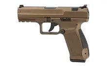 Canik TP9DA 9mm Semi-Automatic Pistol with 4.07" Barrel, 18+1 Rounds, Burnt Bronze Finish, and 2 Magazines